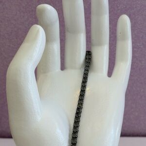 Swarovski Black Crystal Tennis Bracelet